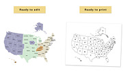 United States Vector Map, an Object Graphic by MarkieAnn Creative (Thumbnail 4 of 4)