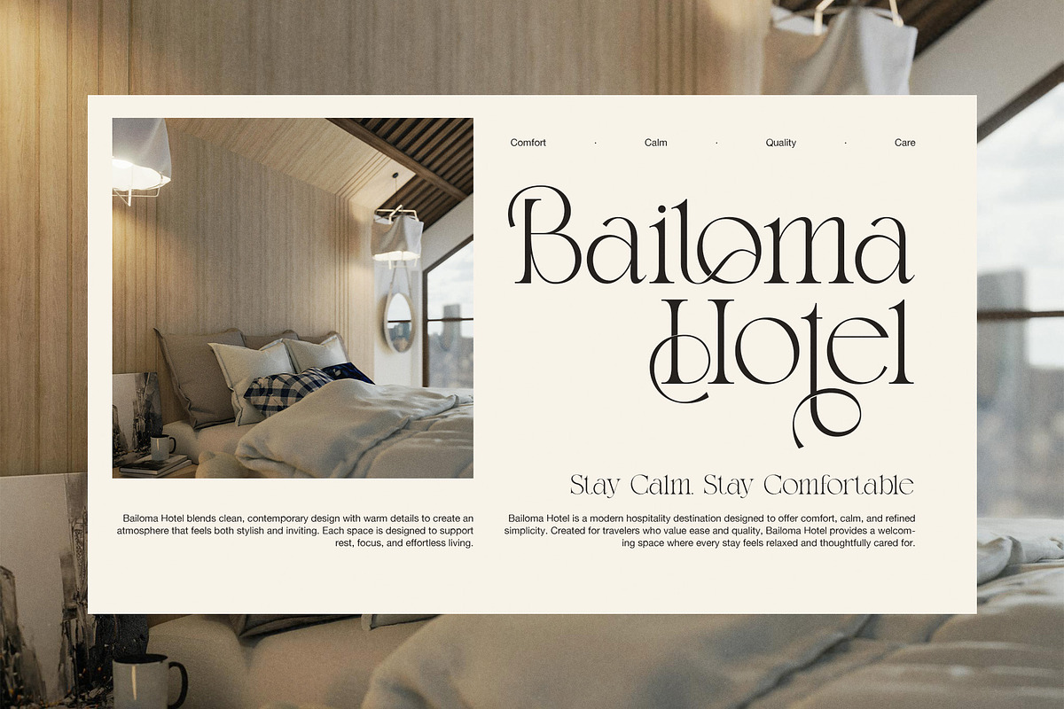 Bandito Elegant Contrast Serif Font, a Serif Font by Graphicxell (Photo 3 of 8)