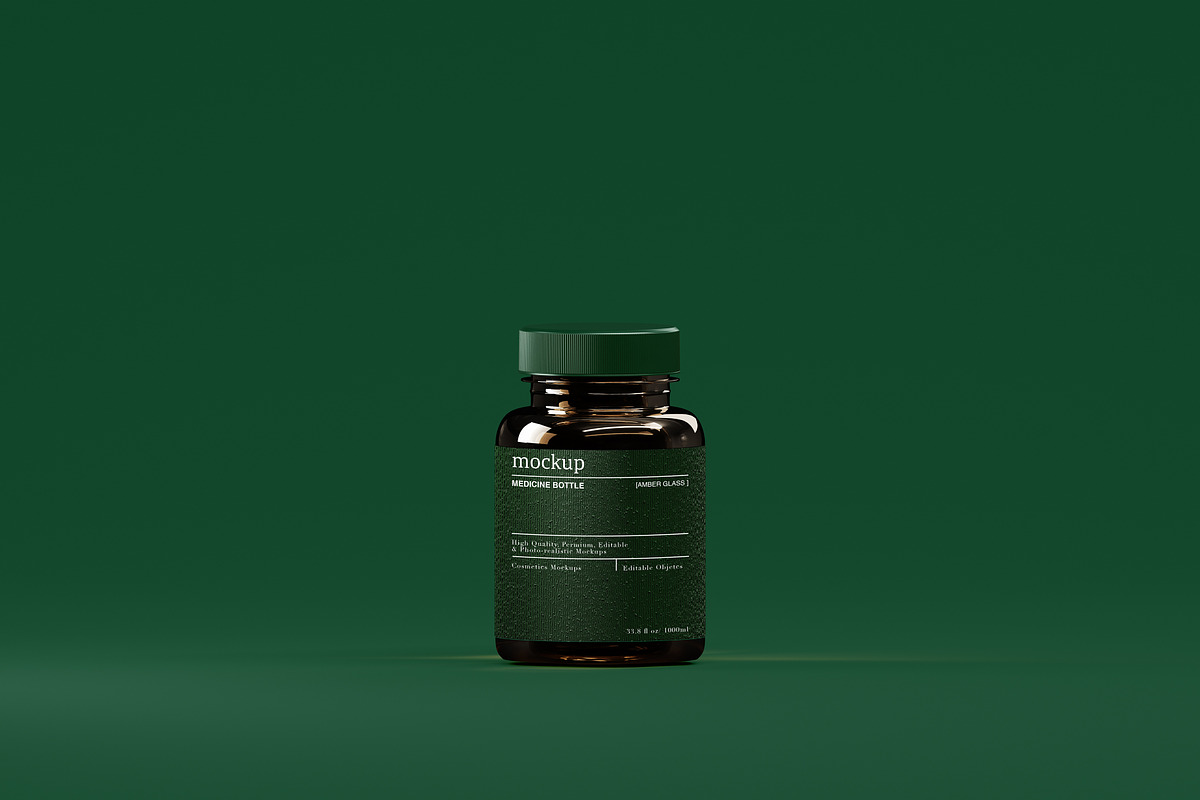 Amber – Medicine Bottle Mockups Trio, a Product Mockup by Zumrod (Photo 3 of 8)