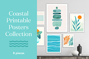 Coastal Art Posters Pack, a Decorative Illustration by kristiangallagher (Thumbnail 1 of 3)