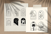 Arch line logo. Female art emblems., an Illustration by bioraven (Thumbnail 7 of 11)