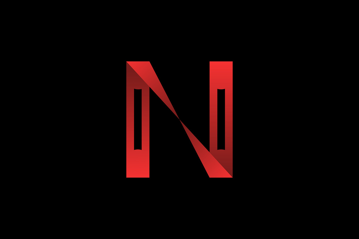 Folded Red Letter N Logo, a Branding & Logo Template by Salman Shop (Photo 1 of 3)
