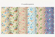 45 Knitting Clipart & Patterns, a Decorative Illustration by ZinchArt (Thumbnail 7 of 10)