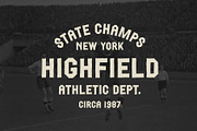 The Athletics Dept - Hand Drawn Font, a Sans Serif Font by Hustle Supply Co. (Thumbnail 3 of 5)