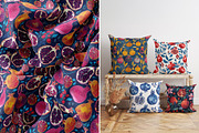 Blue Pomegranates Patterns, a Pattern Graphic by Ninterints (Thumbnail 13 of 19)