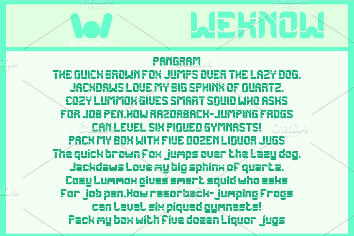 Robot Design Font, a Font by weknow (Photo 6 of 8)