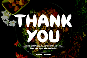 Burgundi - Food Font, a Sans Serif Font by Iqsiart Studio (Thumbnail 6 of 6)