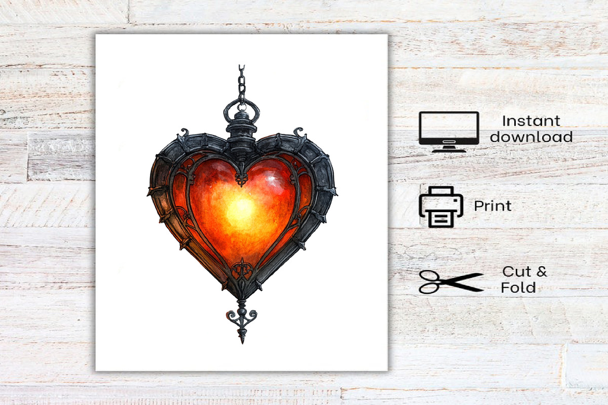 Romantic Halloween Clipart, an Illustration by Canvas Craft (Photo 7 of 7)