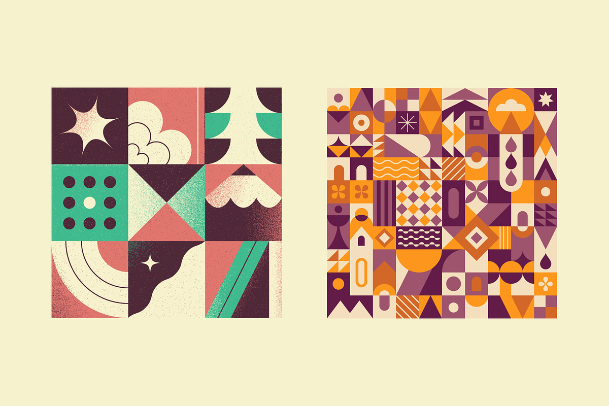 Geometric Pattern Compositions, a Decorative Illustration by Léo Alexandre (Photo 3 of 25)