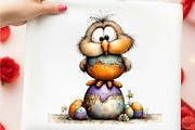 Funny Easter Bird Clipart, an Illustration by designcity5 (Thumbnail 4 of 5)