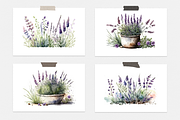 Lavender Watercolor Collection, a Seasonal Illustration by artsy-fartsy (Thumbnail 2 of 12)