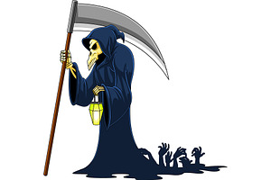 Grim Reaper Skeleton