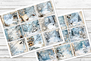 Frosty Winter Junk Journal Pages, a Decorative Illustration by Genius Graph (Thumbnail 2 of 3)