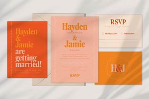 Bold Wedding Invitation Template, a Templates & Theme by StudioSage