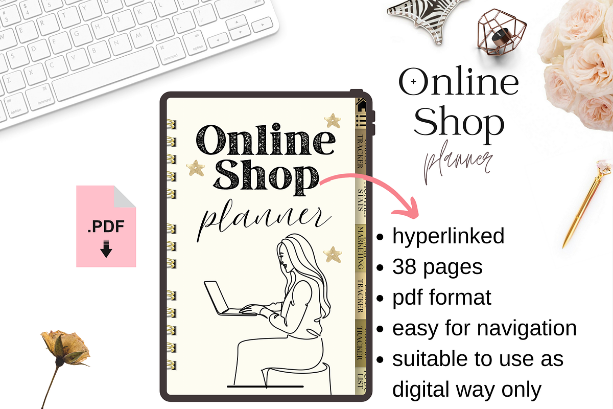 Online Shop Business Planner, a Templates & Theme by bellaROSEworkshop (Photo 3 of 5)