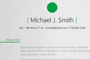 Sphere Resume Template