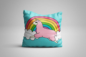 Llamacorn Llama Unicorn Clip Art