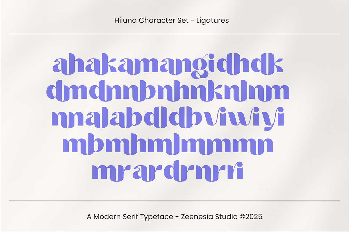 Hiluna Clean Sans Serif Font, a Sans Serif Font by zeenesia (Photo 21 of 22)