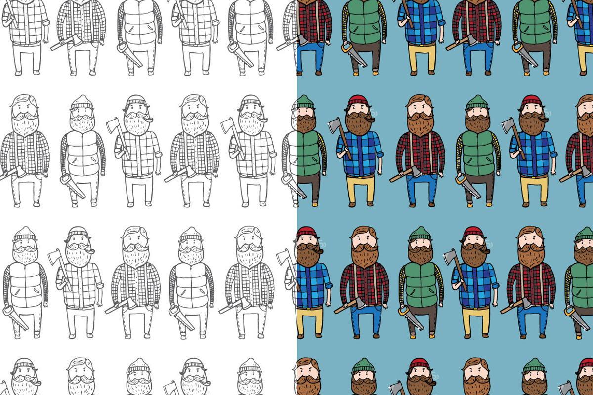 Lumberjack, a Pattern Graphic by merion_merion (Photo 4 of 6)
