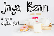 JAYA BEAN Hand Crafted Font, a Handwritten Font by Rhonna Designs (Thumbnail 1 of 3)
