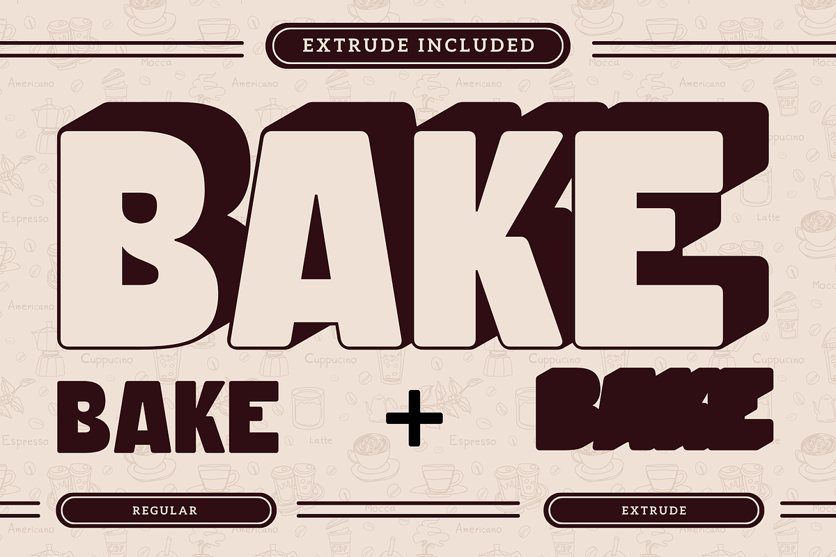 Flury Muffin - Food Logo Font, a Sans Serif Font by Nirmana Visual (Photo 5 of 13)