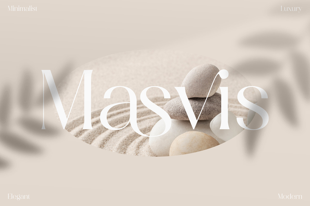 Masvis Minimalist Serif Font, a Serif Font by Storytype Studio (Photo 1 of 8)