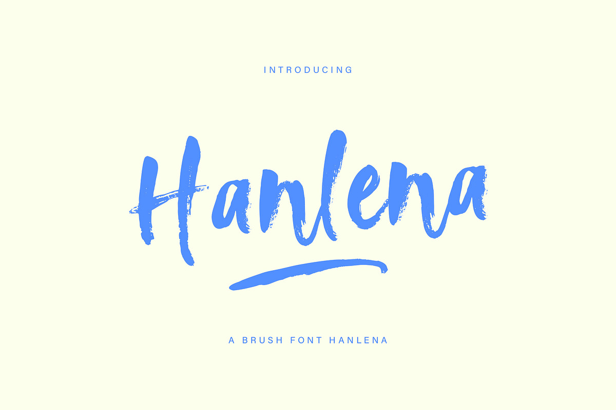Hanlena Brush, a Handwritten Font by Gatype (Photo 1 of 10)
