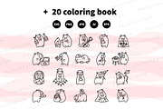 Kawaii Capybara Picnic Character, an Animal Illustration by Palau (Thumbnail 11 of 12)
