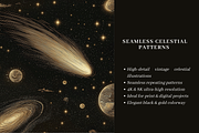 NOIR CELESTIA - SEAMLESS PATTERNS, a Pattern Graphic by LUSH Studio (Thumbnail 6 of 6)