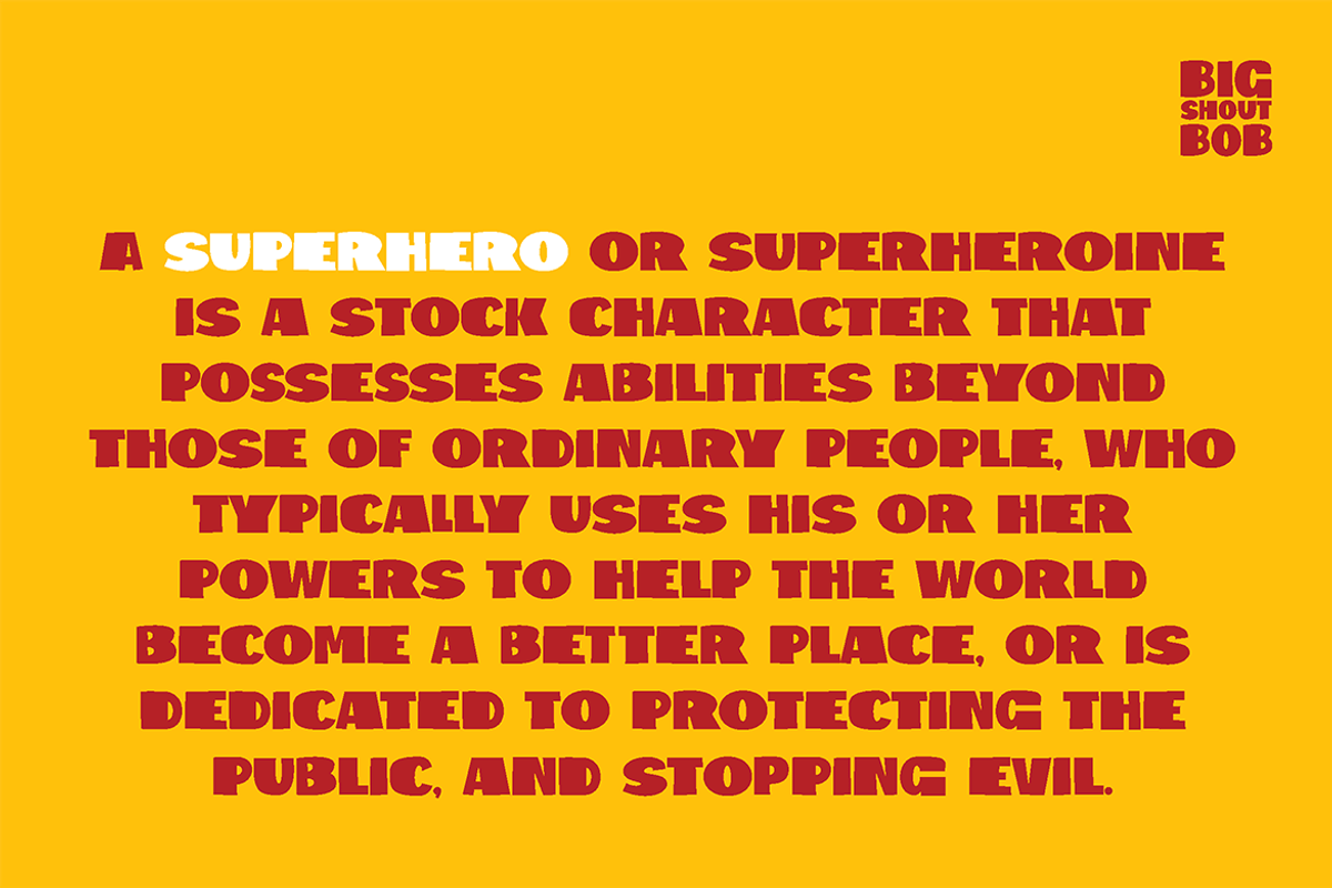 Big Shout Bob - Block Font, a Sans Serif Font by tokokoo (Photo 9 of 12)