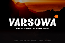 Varsowa - Modern Sans Font