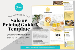 Pricing Guide Or Sale Template