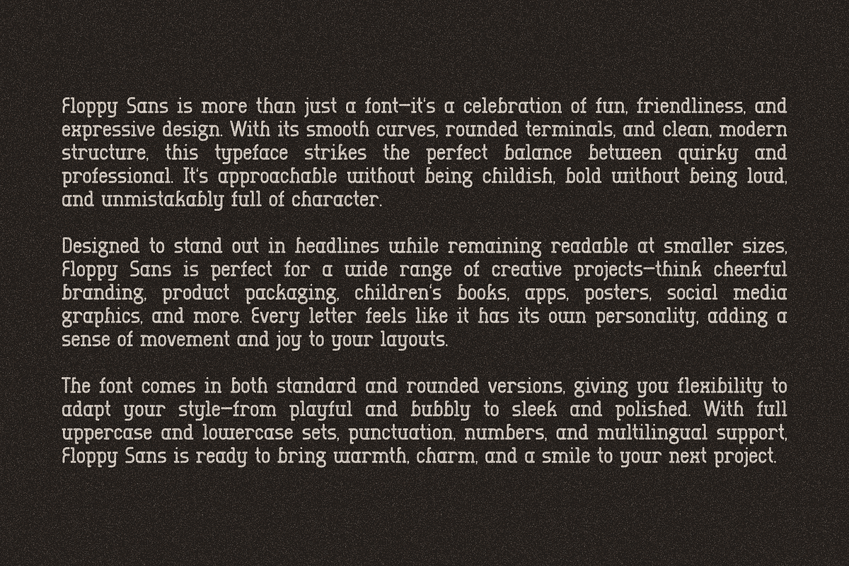 Floppy Clean Modern Sans Serif, a Sans Serif Font by Oui Studio (Photo 5 of 10)