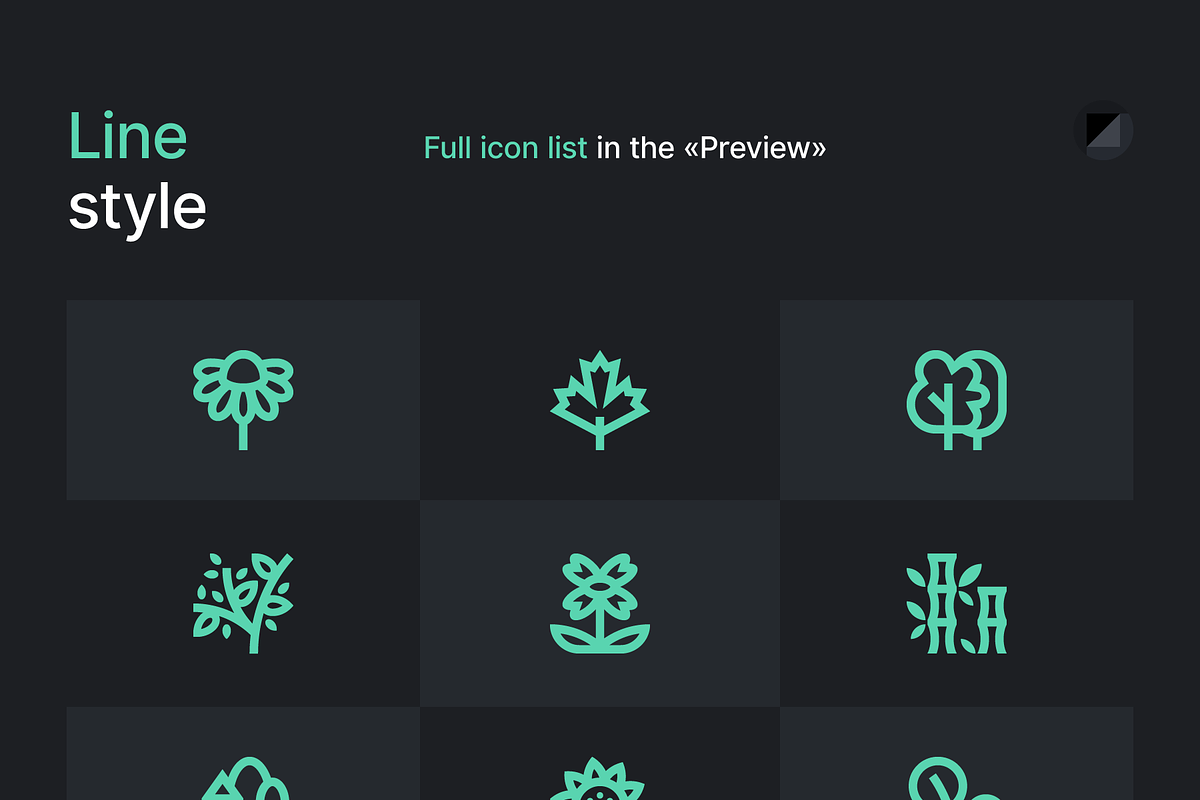 Basicons / Nature, a Duotone Icon by Danil Polshin (Photo 3 of 6)