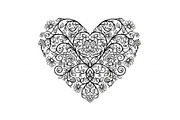Ornamental Heart Silhouette Bundle, an Illustration by jahid234 (Thumbnail 15 of 31)