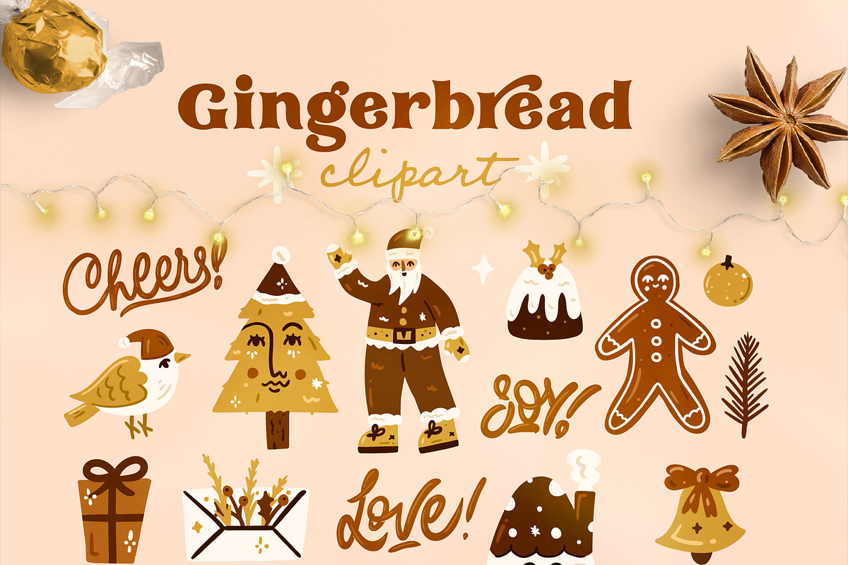 Christmas Collection — Gingerbread, an Animal Illustration by adwintash (Photo 3 of 18)