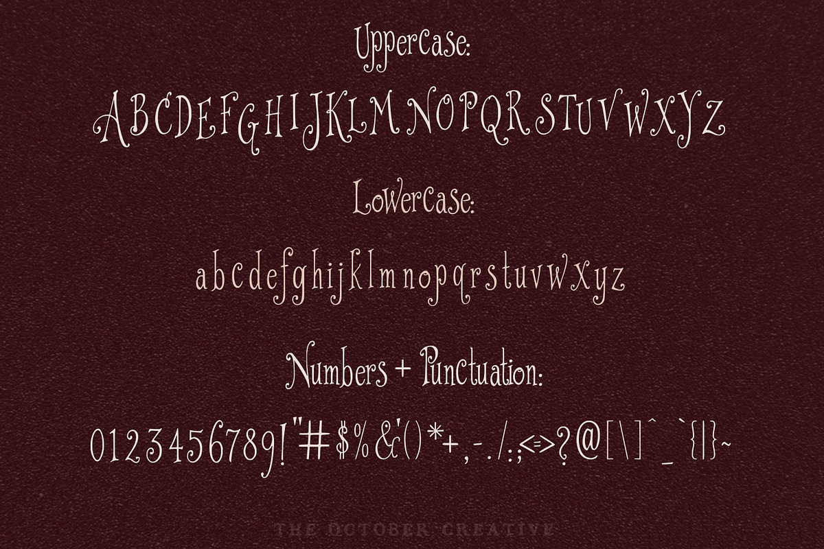 Wishbitten Storybook Serif Font, a Serif Font by The October Creative (Photo 2 of 8)