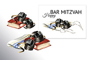 Bar Mitzvah. Watercolor collection, an Illustration by Daria Ustiugova (Thumbnail 2 of 17)