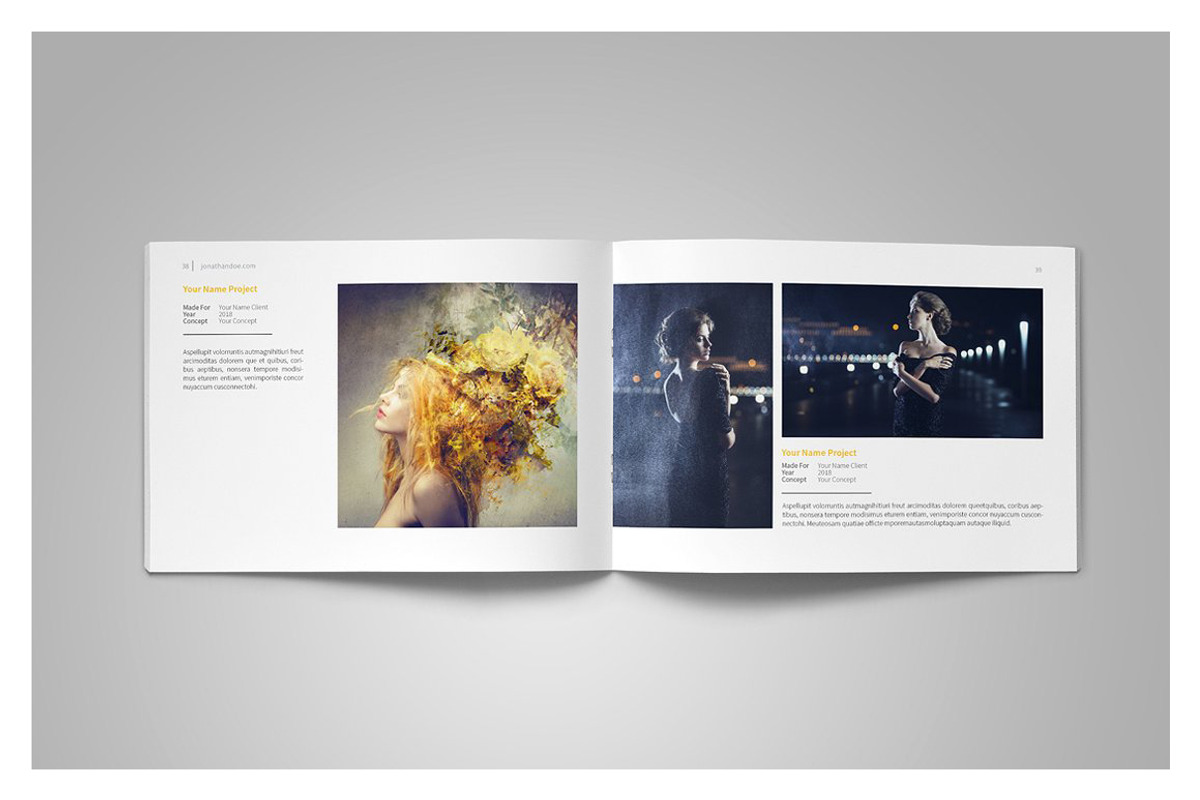 Graphic Design Portfolio Template, a Brochure Template by adekfotografia (Photo 23 of 24)