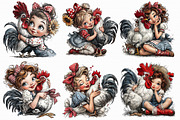 21 PNG Country Cute Girl Clipart, an Illustration by Libby Wishes (Thumbnail 5 of 7)