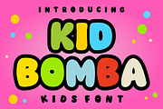 Kid Bomba, a Sans Serif Font by Fourteen Letter (Thumbnail 1 of 7)