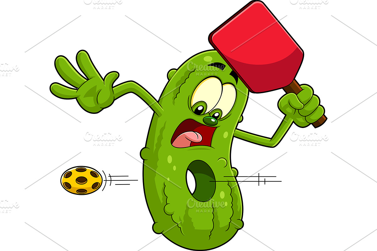 Pickle Cartoon Character, a Food Illustration by HitToon