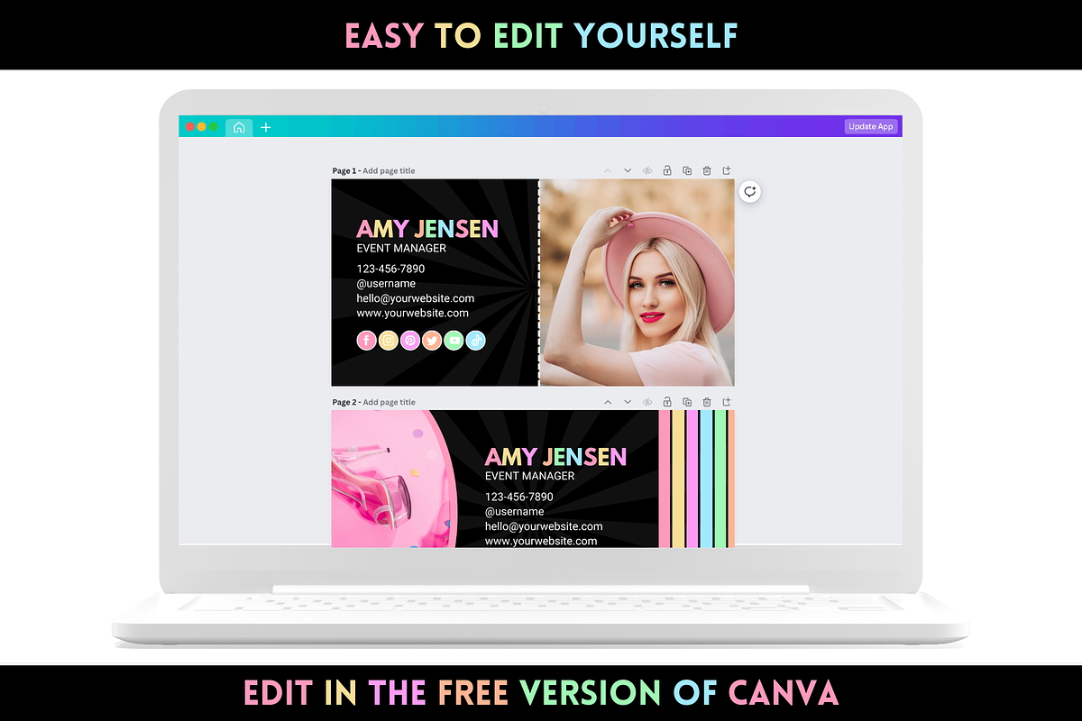 Pastel Neon Email Signature, an Email Template by SunshineStudioBoutique (Photo 7 of 8)