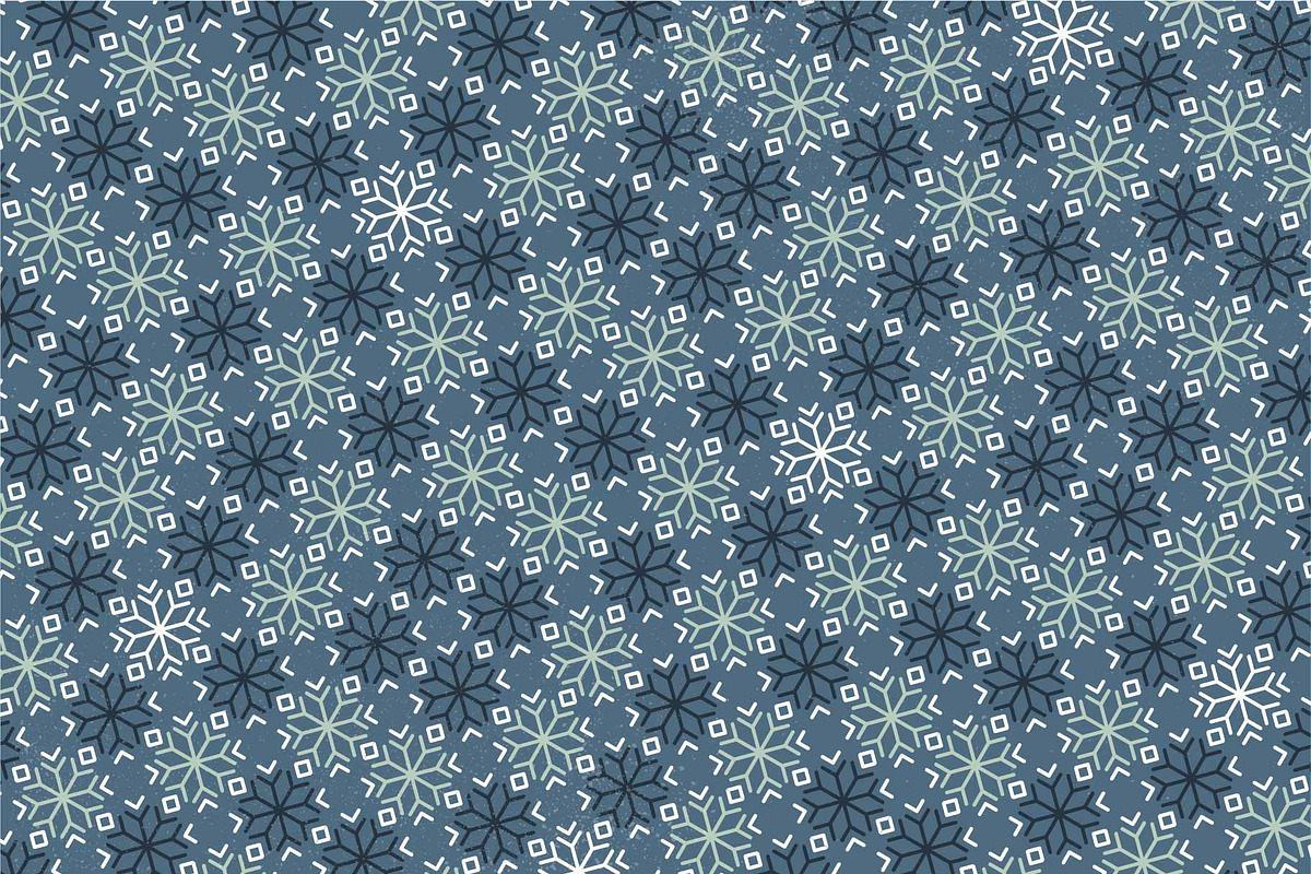 Christmas Snowflakes Clipart pattern, an Object Graphic by Riots Brush (Photo 5 of 6)