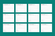2027 Vector Calendar Template EPS, a Texture Illustration by mikhailmorosin (Thumbnail 1 of 5)
