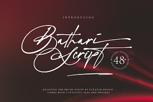Bathari Script | Signature Font