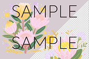 Pastel Australian Flowers Clipart, a Decorative Illustration by Pawcasso's Portraits (Thumbnail 4 of 10)