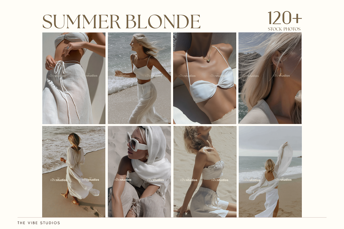 Summer Blonde Stock Photos, a Photo by The Vibe Studios (Photo 1 of 9)