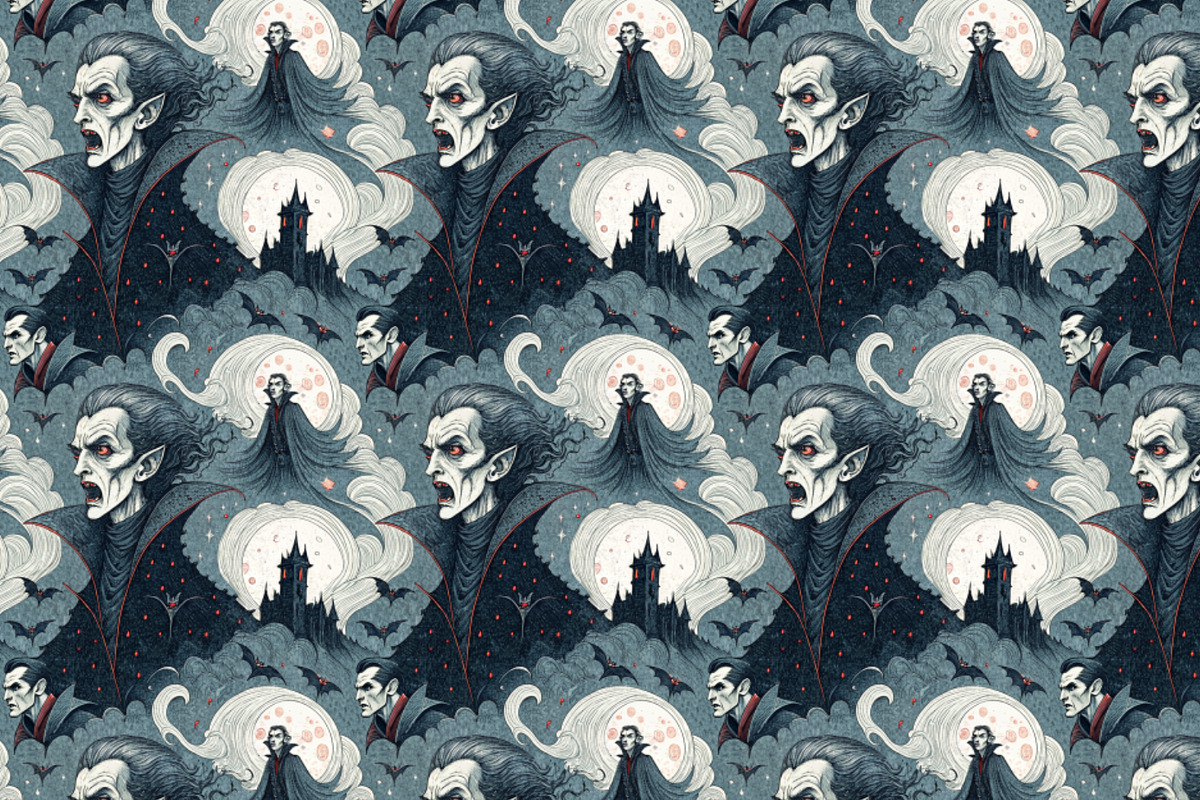 Seamless Pattern Set Gothic Classics, a Pattern Graphic by Designs by Helen Trupak (Photo 7 of 8)