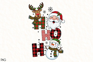 Christmas HO HO HO Sublimation, an Illustration by Black Bird Studio